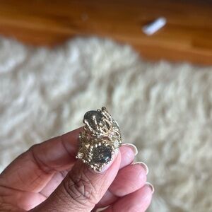 Banana Republic Gold-Tone Statement Ring EUC